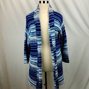 Style & co wide weave knit open front cardigan